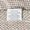 Mud Pie Woven Cotton Initial E Throw Blanket, Taupe, 70 inches x 50 inches(W)