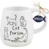 Mud Pie Cat Person Resist Cat Mug; 12 oz