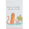 Mud Pie Cat in Charge RIC Rac Towel; 26″ x 16 1/2″