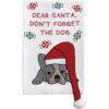 Mud Pie Christmas Dear Santa Dog Dangle Towel