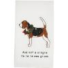 Mud Pie Christmas Dog Appliquéd Towel, FA La La, 26″ x 16.5″
