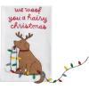Mud Pie Christmas Hairy Christmas Dog Dangle Towel