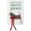 Mud Pie Christmas Santa Paws Dog Dangle Towel