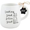 Mud Pie Feline Good Resist Cat Mug; 12 oz