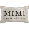 Mud Pie Mimi Striped Grandma Pillow