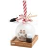 Mud Pie Pet Christmas Paw Print Ornament; 4 1/2″ Dia(4 1/2″ dia)