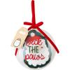 Mud Pie Toy Ornament, Deck The Paws, 4″ Dia