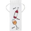 Mud Pie Wine Bottle Beaded Bag, 14″ x 5.5″ dia(Red & White Wine)
