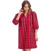 Mud Pie Women’s Mud Pie Women’s Babs Balloon Sleeve Dress(Red)
