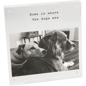 Mud Pie 4X6 Acrylic Dog Bone Frame; 6 1/2″ X 7″
