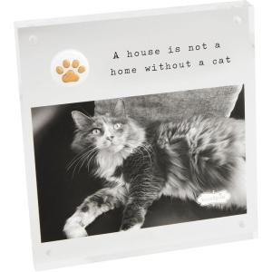 Mud Pie 4X6 Acrylic Paw Cat Frame; 6 1/2″ X 7″