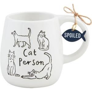 Mud Pie Cat Person Resist Cat Mug; 12 oz