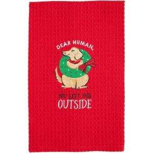 Mud Pie Dog Human Towel, Dear Human Dog, 25″ x 16″(Dear Human Dog)