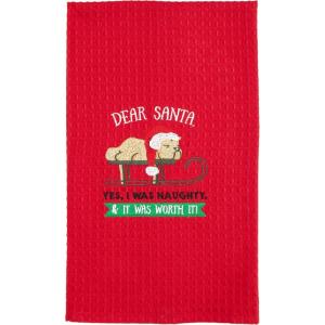 Mud Pie Dog Human Towel, Dear Human Dog, 25″ x 16″(Yes I Was Naughty Dog)