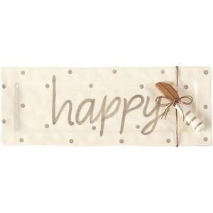 Mud Pie Happy Hostess Platter, 2 Piece Set