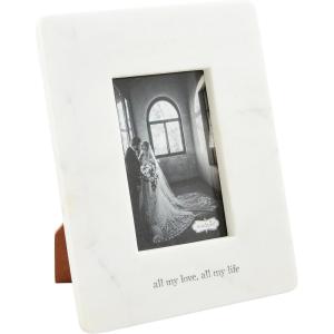 Mud Pie Marble Wedding Frame; 7 1/2″ X 9 1/2″