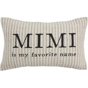 Mud Pie Mimi Striped Grandma Pillow