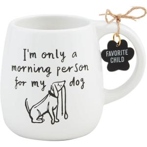 Mud Pie Morning Person Resist Dog Mug; 12 oz