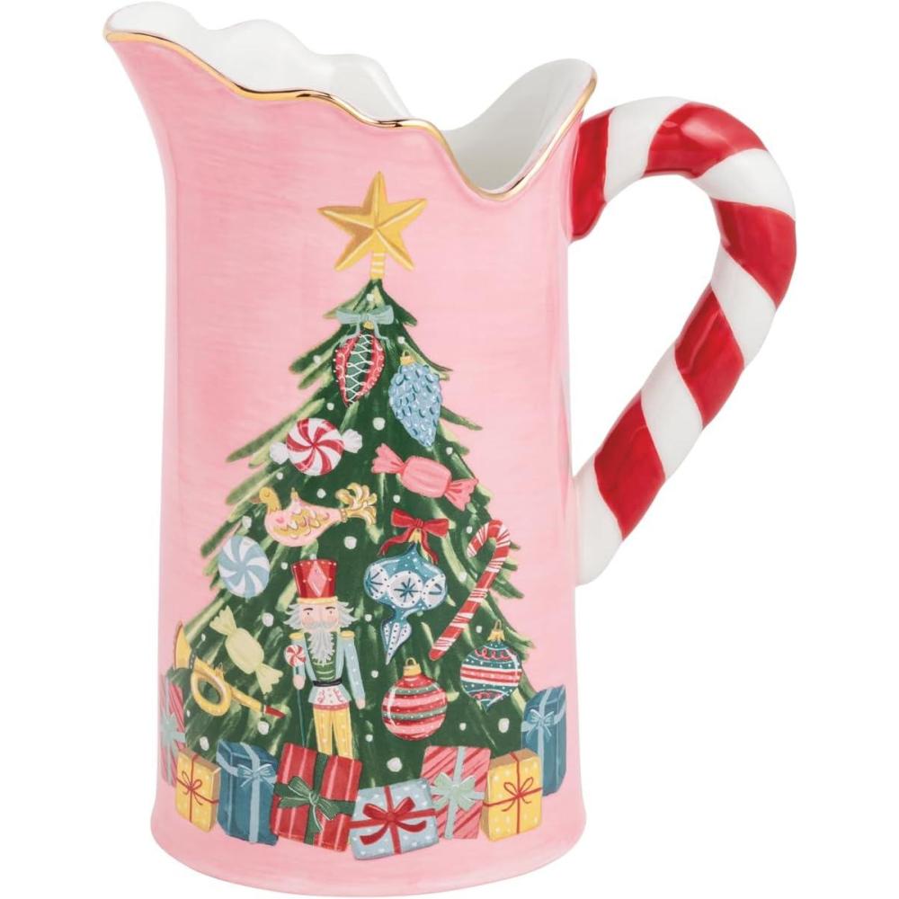 image:imageMud Pie Christmas Tree Candy Cane Handle Pitcher