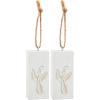 Mud Pie White Christmas Ornament, Angel, 4 1/2″ x 2″(4 1/2″ x 2″ (Pack of 2))