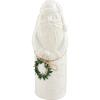 Mud Pie White Christmas Santa Sitter, Small, 9″ x 3″(Small)