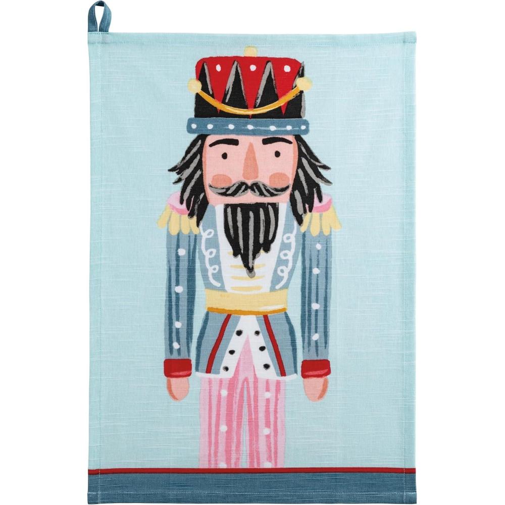 image:imageMud Pie Christmas Green Nutcracker TowelBlue