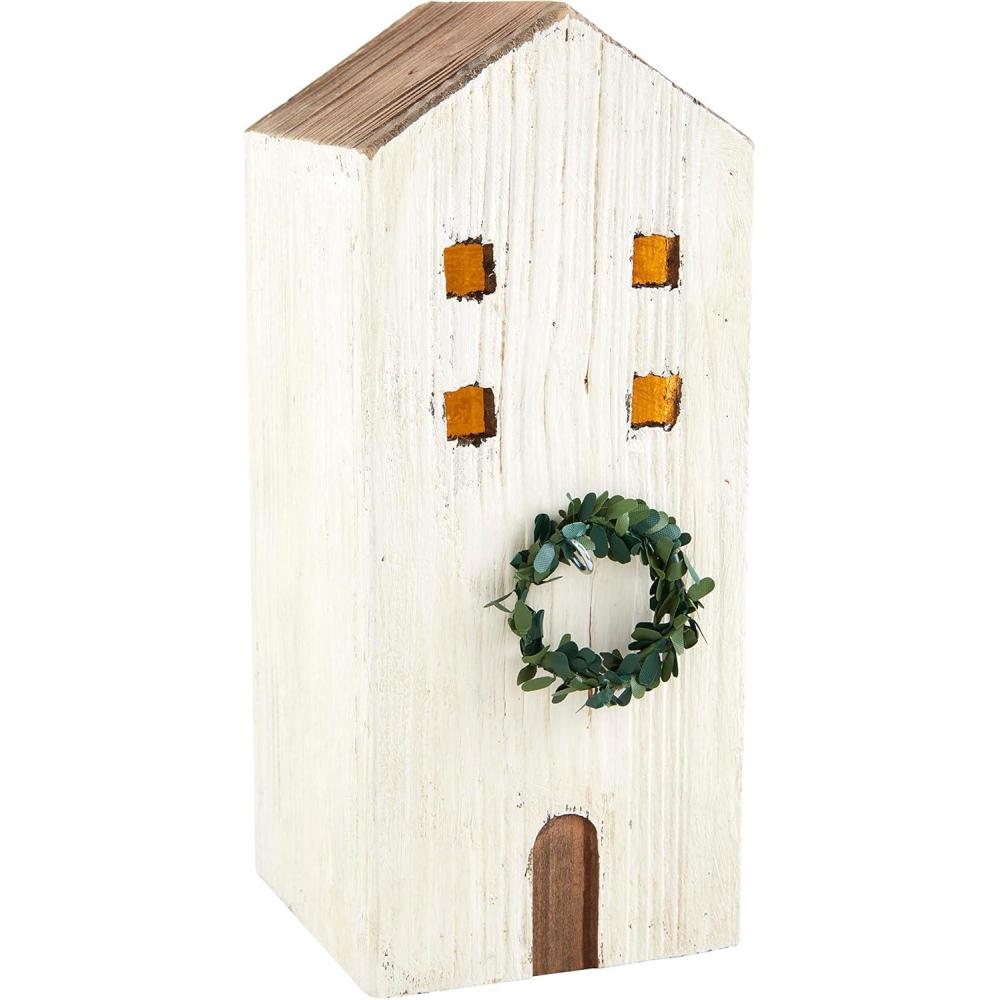 image:imageMud Pie Christmas House White 8 x 5
