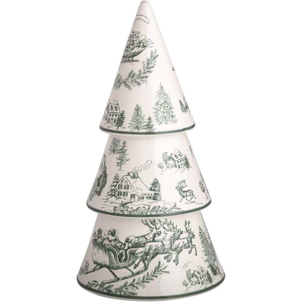 image:imageMud Pie Christmas Large Green Toile Tree