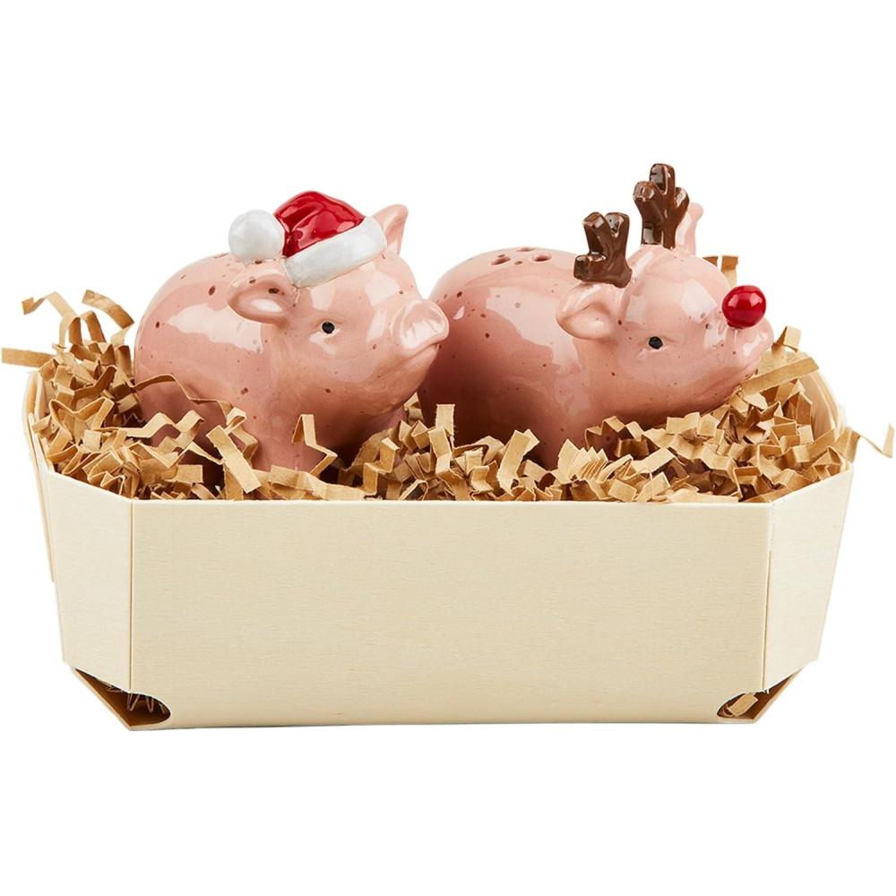 image:imageMud Pie Farm Animal Christmas Shaker Pig 2 12 x 2 12