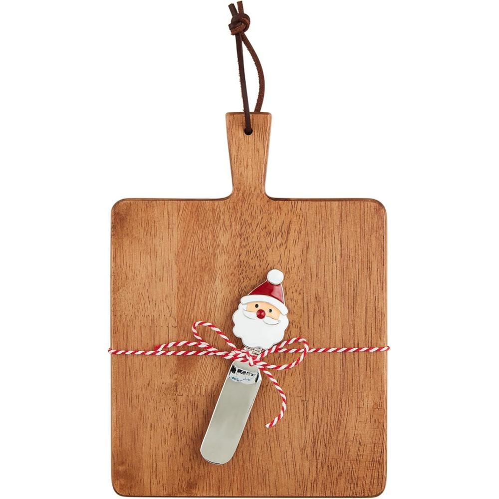 image:imageMud Pie Square Mini Christmas Wood Boards board 9 x 6 12 spreader 4 34