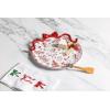Mud Pie Christmas Bow Toile Plate Set