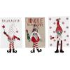 Mud Pie Christmas Dangle Gnome Tea Towel, FA La La, 21″ x 14″