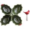 Mud Pie Christmas Holly Sectioned Sever Set