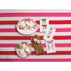 Mud Pie Christmas Santa Sleigh Platter
