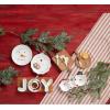 Mud Pie Square Mini Christmas Wood Boards; board 9″ x 6 1/2″ | spreader 4 3/4″