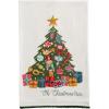 Mud Pie Christmas Christmas Tree Pom Trim Towel