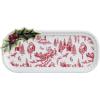 Mud Pie Christmas Holly Toile Everything Plate