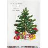 Mud Pie Christmas It’s The Most Wonderful Tartan Trim Towel
