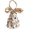 Mud Pie Christmas Natural Oyster Tree Light-Up Ornament