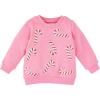 Mud Pie Kids’ Mud Pie Children Candycane Sweatshirt(Candy Cane)