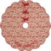 Mud Pie Toile Scalloped Tree Skirt; 54″ Dia