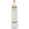 Mud Pie Wooden Carved Santa Sitter, Gold, Tall, 14 1/2″ x 3 1/2″