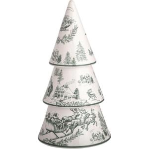 Mud Pie Christmas Large Green Toile Tree