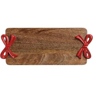 Mud Pie Christmas Red Bow Board