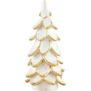 Mud Pie Gold Ceramic Tree, Small, 6″ x 3″