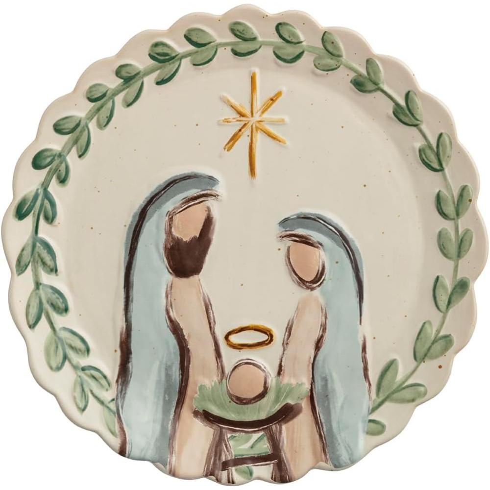image:imageMud Pie Christmas Nativity Round Platter