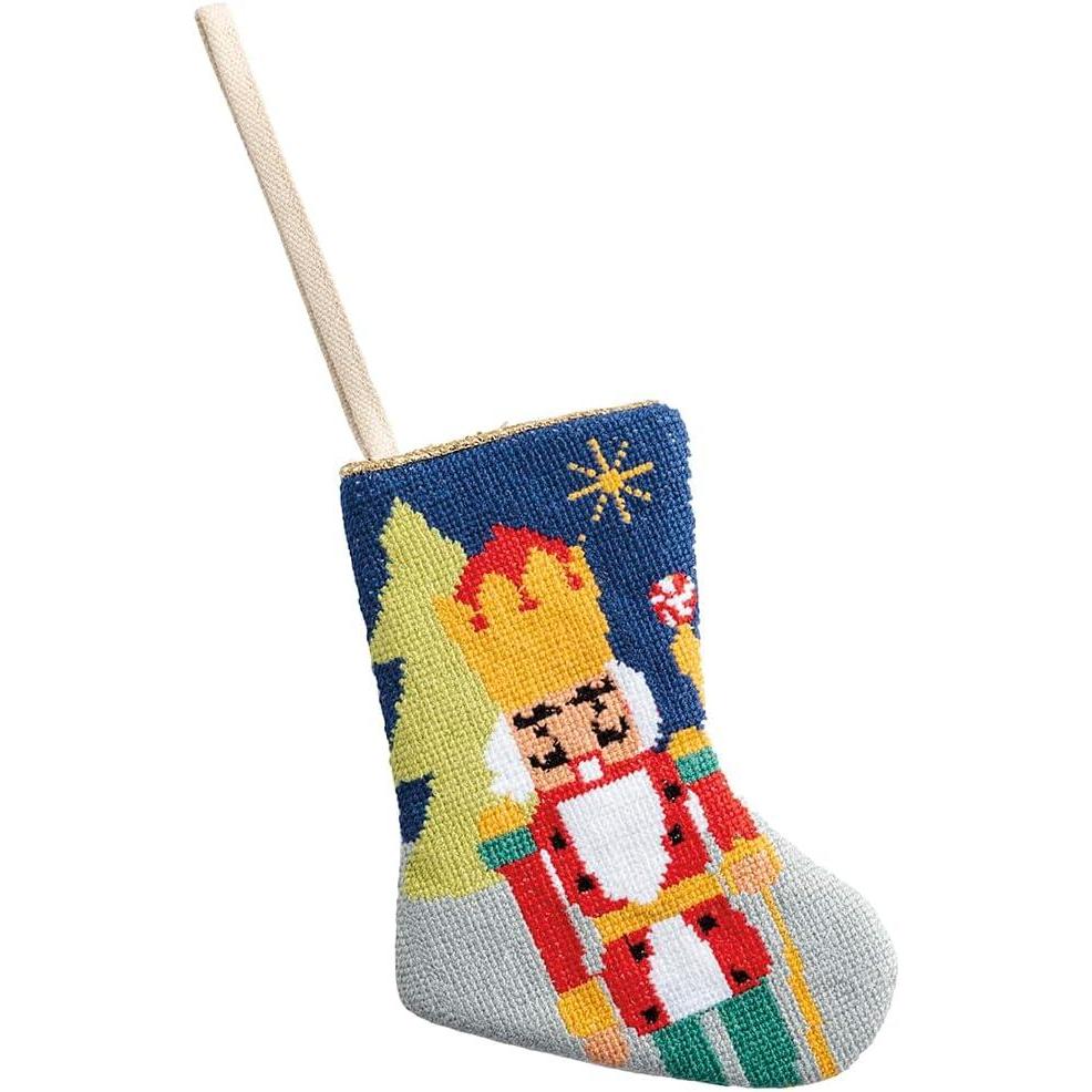 image:imageMud Pie Christmas Nutcracker Mini Needlepoint Stocking