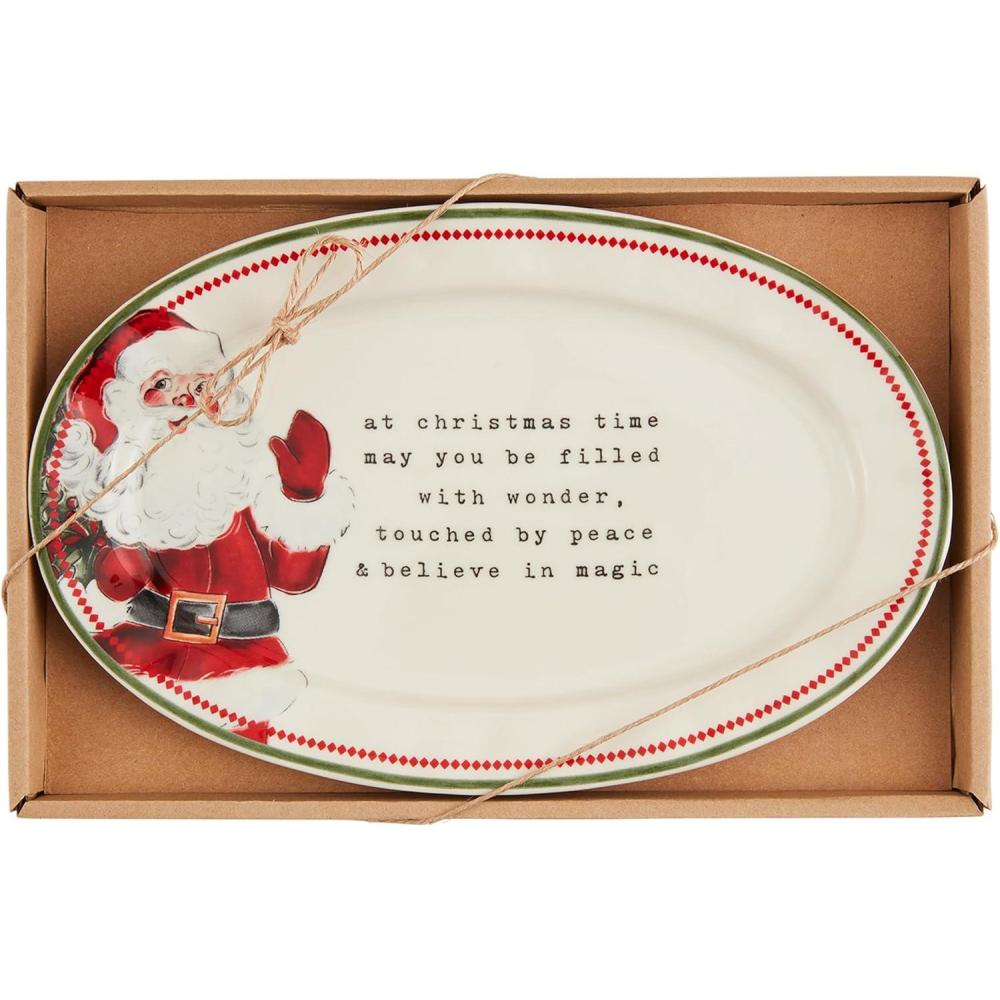image:imageMud Pie Christmas Time Sentiment Plate PLATTERS amp Trays 6 12 x 10 WHITE6 12 x 10