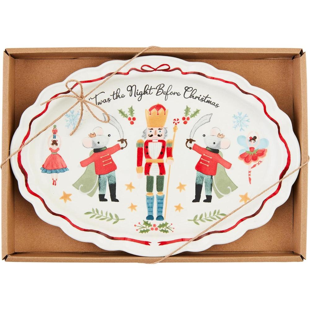 image:imageMud Pie Ncracker Boxed Sentiment Plates 6 34 x 9 34 WHITE6 34 x 9 34