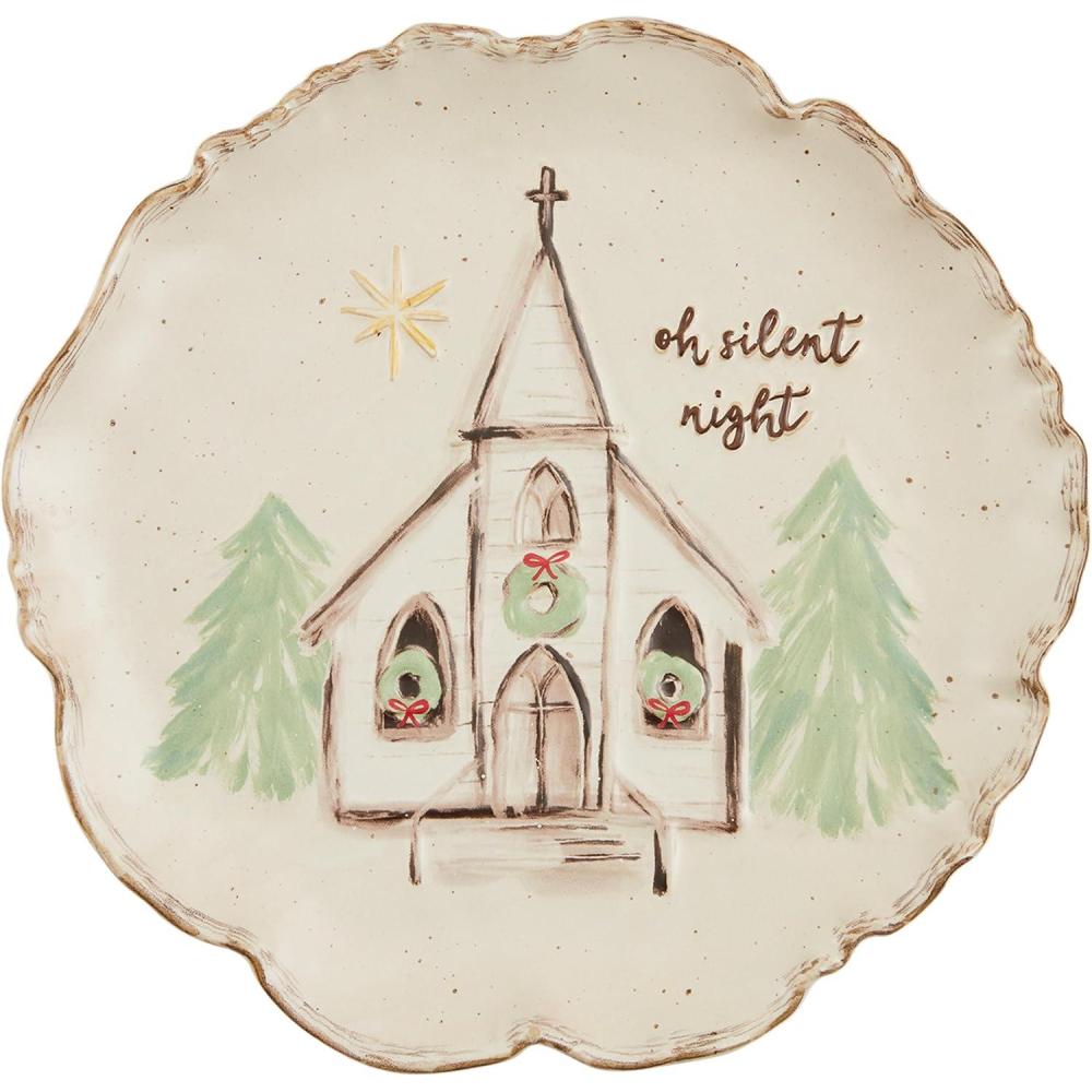 image:imageMud Pie Round Church Platter 12 dia